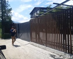 Забор и ворота из штакетника Вондер хиллз