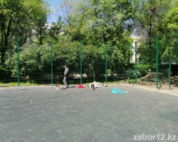 Монтаж спортивной площадки для частного детского сада Ауезовский район