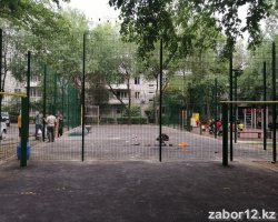 Монтаж 3-х спортивных площадок для Акимата Ауезовского района